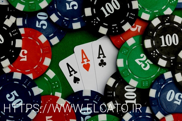Free photo casino tokens on green background with ace cards